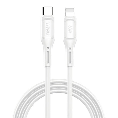 Kabel do ładowania i transmisji danych USB-C - Lightning WiWu Wi-C043E Starlink, 30 W, 1 m, biały 