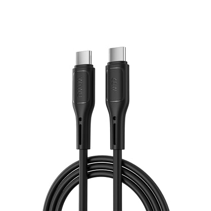 USB-C - Kabel USB-C do ładowania i transmisji danych WiWu Wi-C043E Starlink, 60W, 1m, czarny