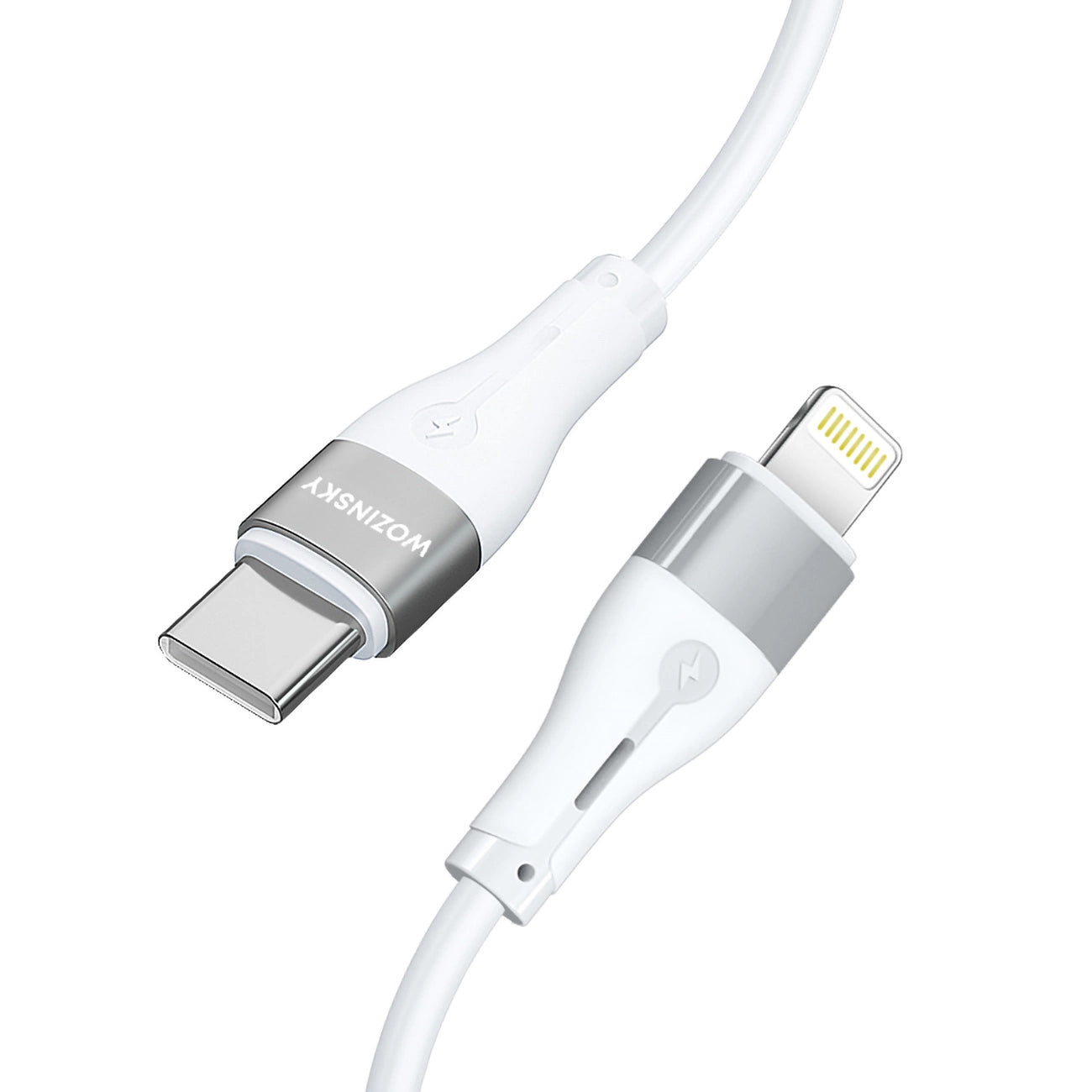 Kabel do danych i ładowania USB-C - Lightning WZK WSTCL1, 27W, 1m, Biały