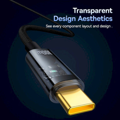 Kabel do danych i ładowania USB-C - USB-C Baseus Explorer, 100W, 1m, Czarny P10319703111-00