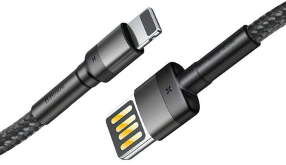 Kabel do danych i ładowania USB-A - Lightning Baseus Cafule Special Edition, 18W, 1m, Szary CALKLF-GG1