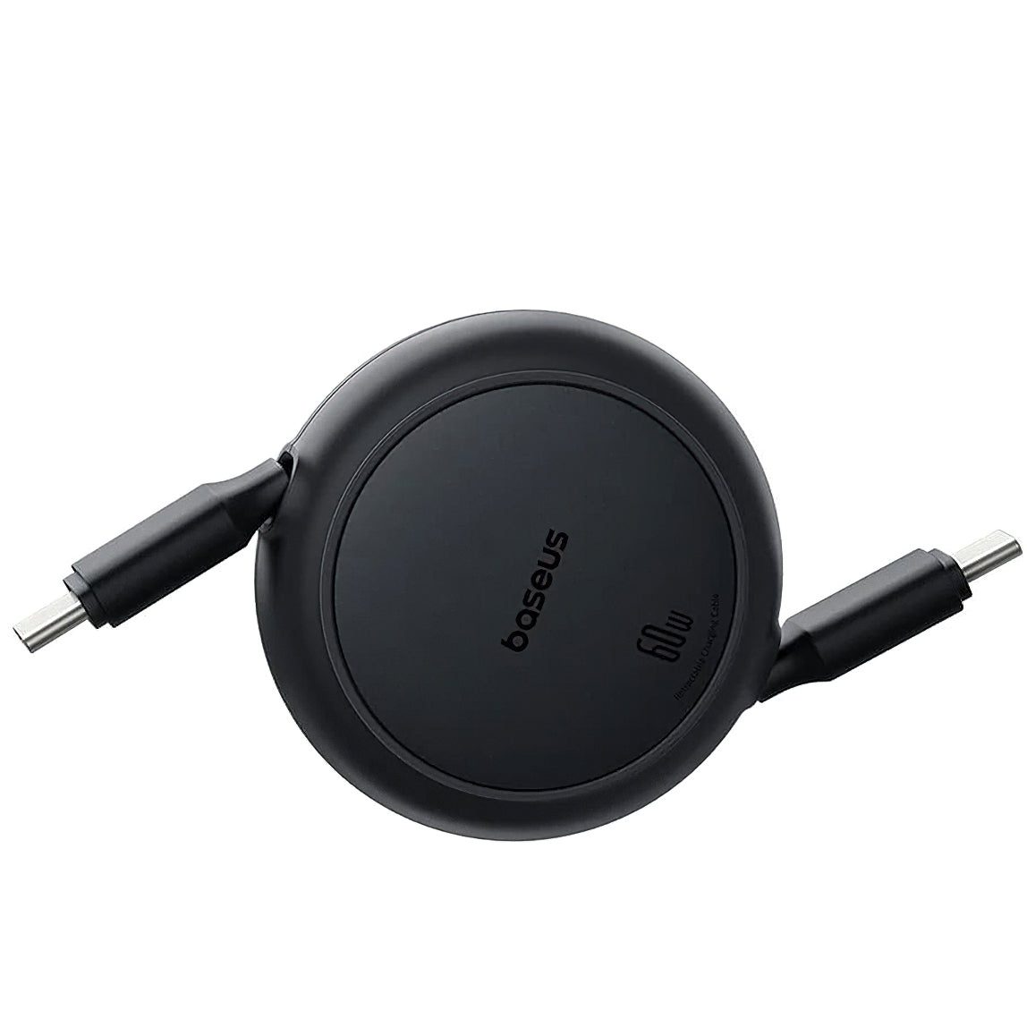 Kabel USB-C do USB-C Baseus Free2Pull Mini Retractable, 60W, 1m, Czarny P10364500111-01