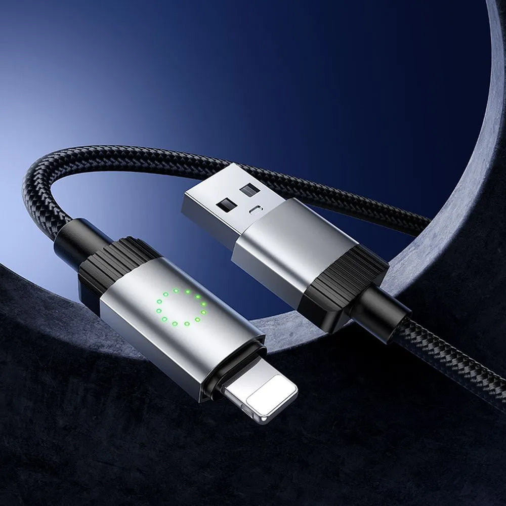 Kabel do danych i ładowania USB-A - Lightning HOCO X117, 18W, 1m, Czarny