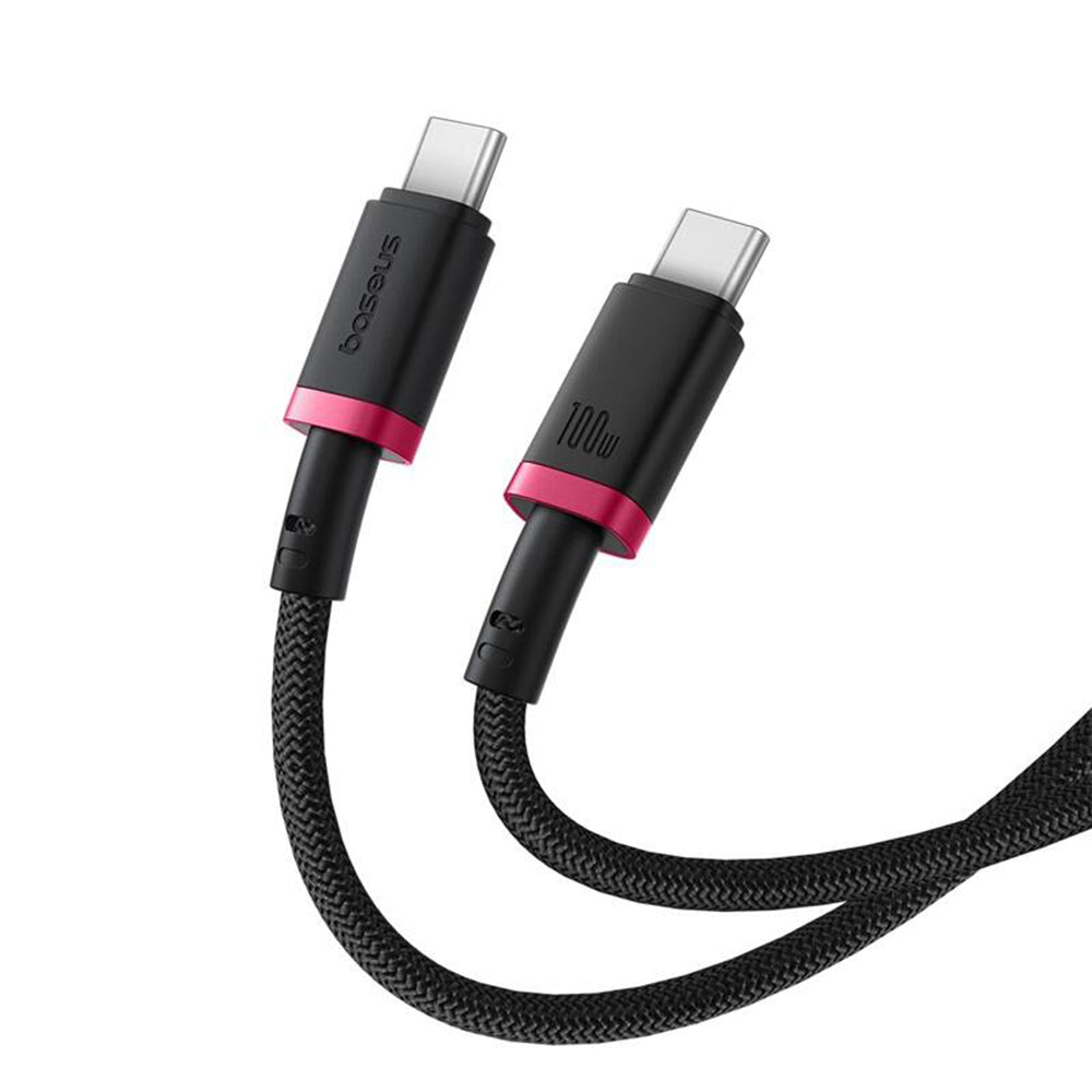 Kabel do danych i ładowania USB-C - USB-C Baseus Dura Series, 100W, 1m, Czerwony P10377803U01-01