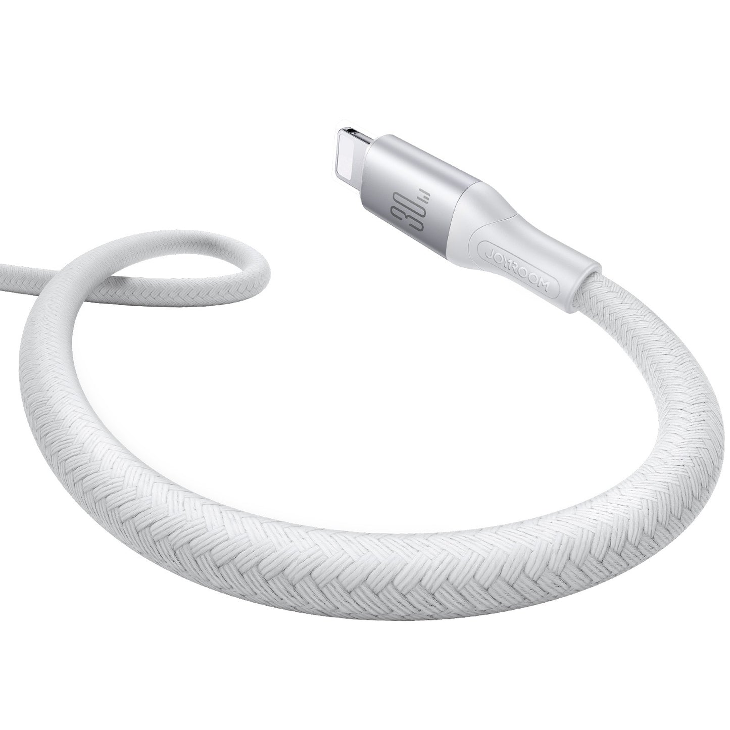 Kabel do danych i ładowania USB-C - Lightning Joyroom S-A28 Flash, 30W, 1m, Biały