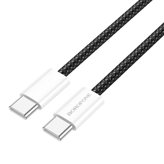 Kabel do danych i ładowania USB-C - USB-C Borofone BX103 Original, 60W, 1m, Czarny