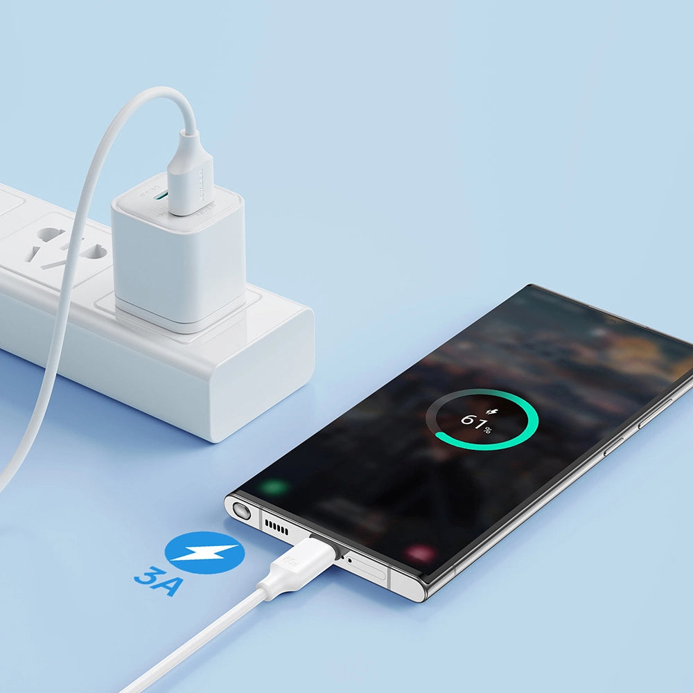 Kabel do danych i ładowania USB-A - USB-C Joyroom S-A9, 20W, 1m, Biały