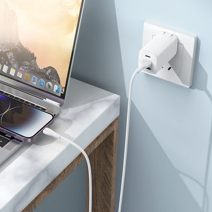 Kabel do danych i ładowania USB-A - Lightning Borofone BX121 Energy, 18W, 1m, Biały