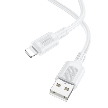 Kabel do danych i ładowania USB-A - Lightning Borofone BX111 Feliz, 18W, 1m, Biały