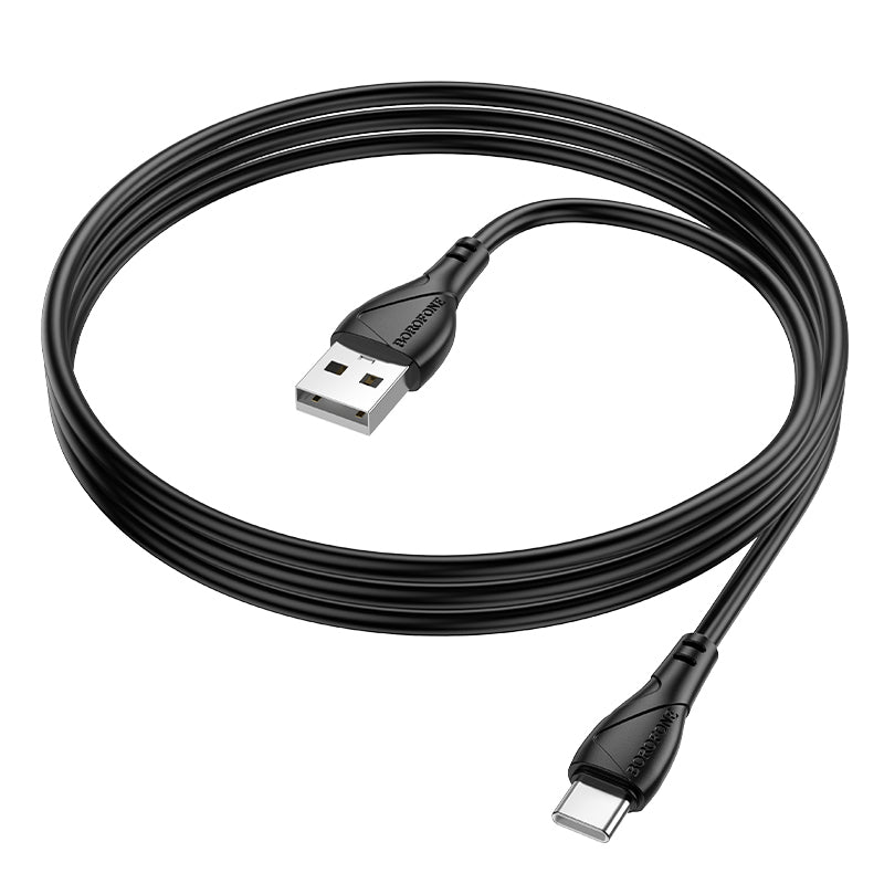 Kabel do danych i ładowania USB-A - USB-C Borofone BX121 Energy, 18W, 1m, Czarny