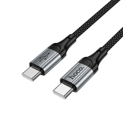 Kabel do danych i ładowania USB-C - USB-C HOCO X121, 60W, 1.5m, Czarny