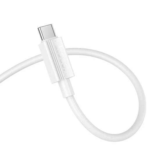 Kabel do danych i ładowania USB-A - USB-C HOCO X107, 18W, 1m, Biały