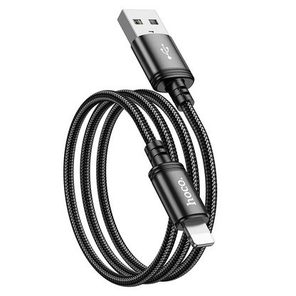 Kabel do danych i ładowania USB-A - Lightning HOCO X89, 18W, 1m, Czarny
