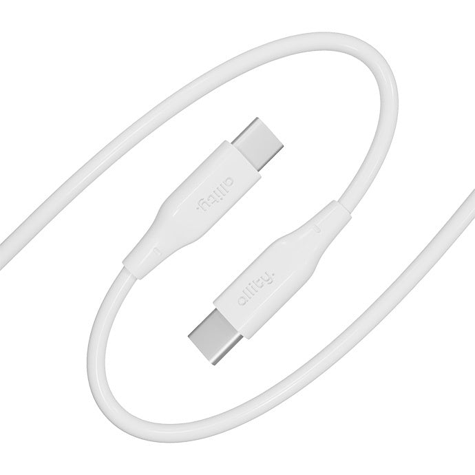 Kabel do danych i ładowania USB-C - USB-C Allity. AUC-02, 100W, 2m, Biały