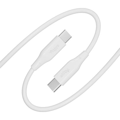 Kabel do danych i ładowania USB-C - USB-C Allity. AUC-02, 100W, 2m, Biały