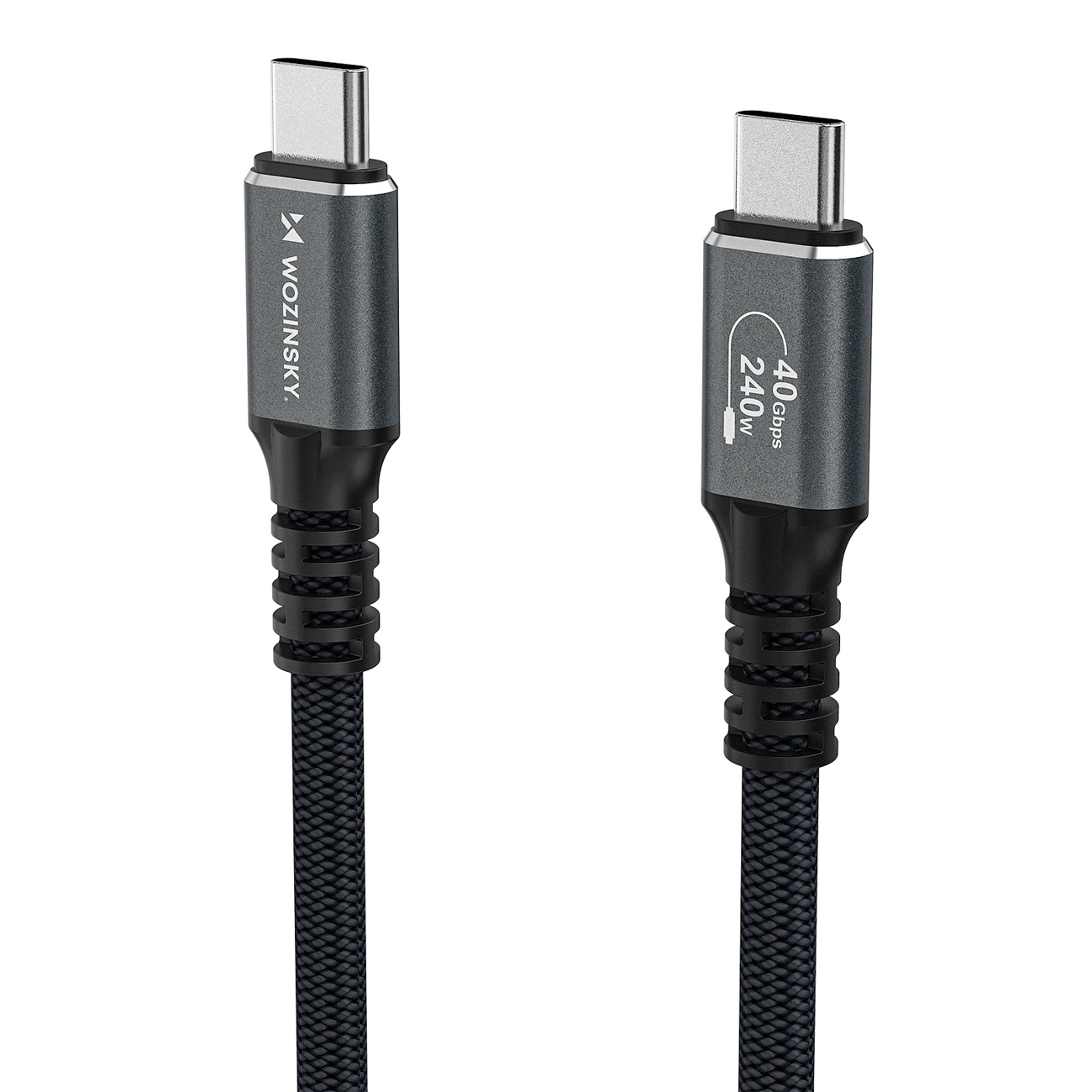 Kabel do danych i ładowania USB-C - USB-C WZK WPS-UY42S, 240W, 2m, Czarny