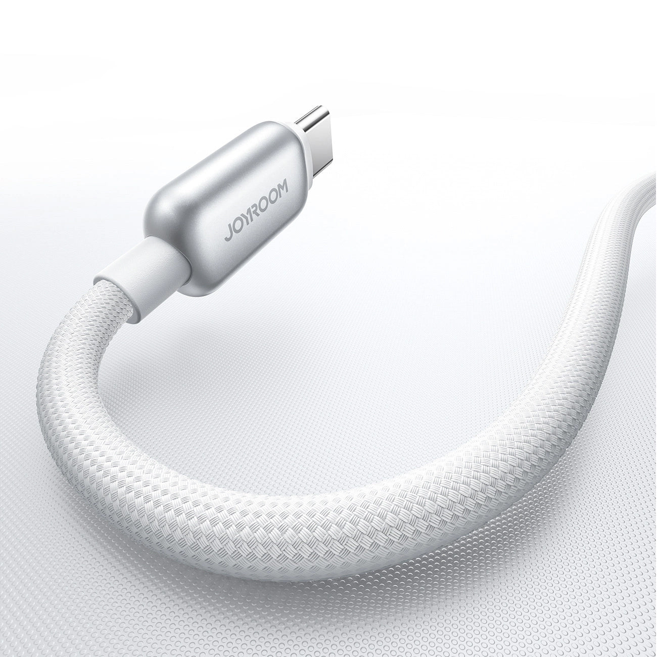Kabel do danych i ładowania USB-C - USB-C Joyroom S-A55 StarFlight Display, 100W, 1.2m, Biały