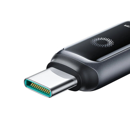 Kabel do danych i ładowania USB-C - USB-C Joyroom S-A55 StarFlight Display, 100W, 1.2m, Czarny
