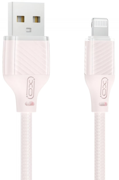 Kabel do danych i ładowania USB-A - Lightning XO Design NB291, 18W, 1m, Różowy