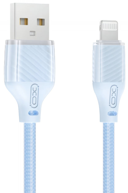 Kabel do danych i ładowania USB-A - Lightning XO Design NB291, 18W, 1m, Niebieski