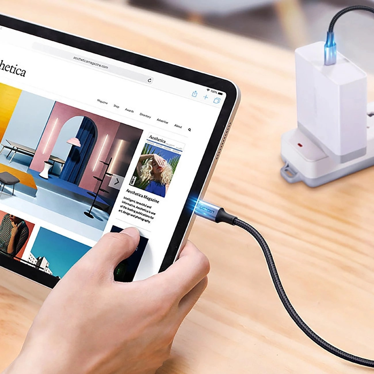 Kabel USB-C do USB-C UGREEN US316, 100W, 3m, Szary