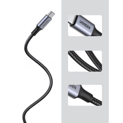 Kabel do danych i ładowania USB-C - USB-C UGREEN US316, 100W, 0,5m, Szary