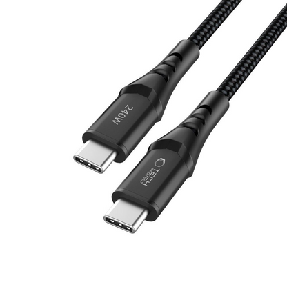 Kabel do przesyłu danych i ładowania USB-C - USB-C Tech-Protect UB11T Ultraboost, 240W, 1m, Czarny