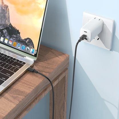 Kabel do przesyłu danych i ładowania USB-C - USB-C Borofone BX113 Lenny, 60W, 1m, Czarny