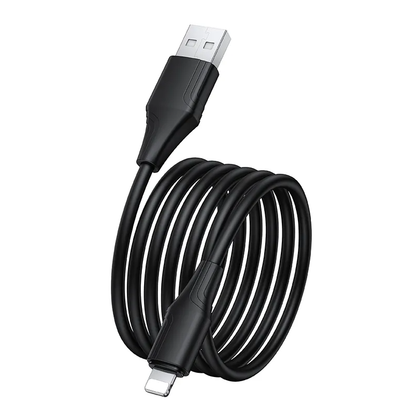 Kabel do danych i ładowania USB-A - Lightning HOCO X124, 18W, 1m, Czarny