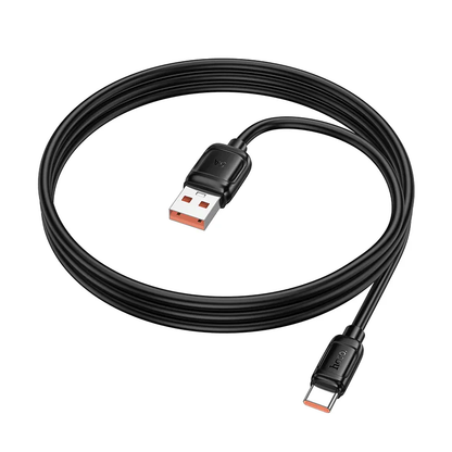 Kabel do przesyłu danych i ładowania USB-A - USB-C HOCO X115, 100W, 1m, Czarny