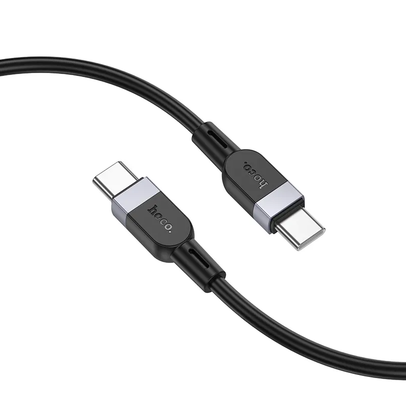 Kabel do przesyłu danych i ładowania USB-C - USB-C HOCO X109, 60W, 3m, Czarny