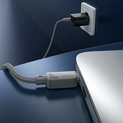 Kabel do przesyłu danych i ładowania USB-C - USB-C HOCO X113, 60W, 1m, Szary