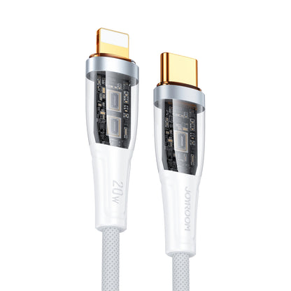 Kabel do przesyłu danych i ładowania USB-C - Lightning Joyroom S-CL020A3, 20W, 1,2m, biały