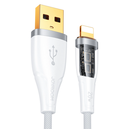 Kabel do przesyłu danych i ładowania USB-A - Lightning Joyroom S-UL012A3, 18W, 1,2m, biały