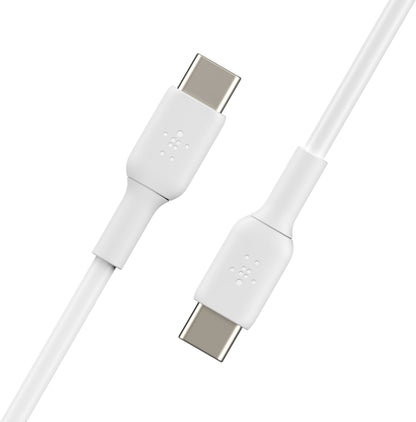 Kabel do przesyłu danych i ładowania USB-C - USB-C Belkin BoostCharge, 60W, 2m, biały CAB003bt2MWH