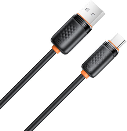 Kabel do przesyłu danych i ładowania USB-A - USB-C XO Design NB302, 18W, 1m, Czarny