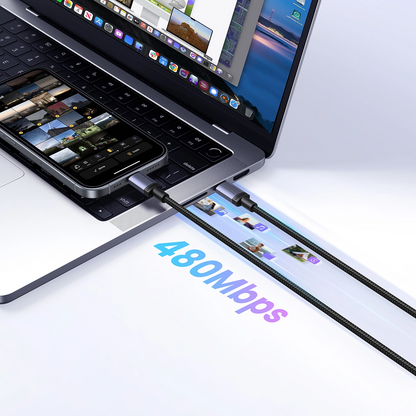 Kabel do przesyłania danych i ładowania USB-C - USB-C UGREEN, 100W, 2m, czarny