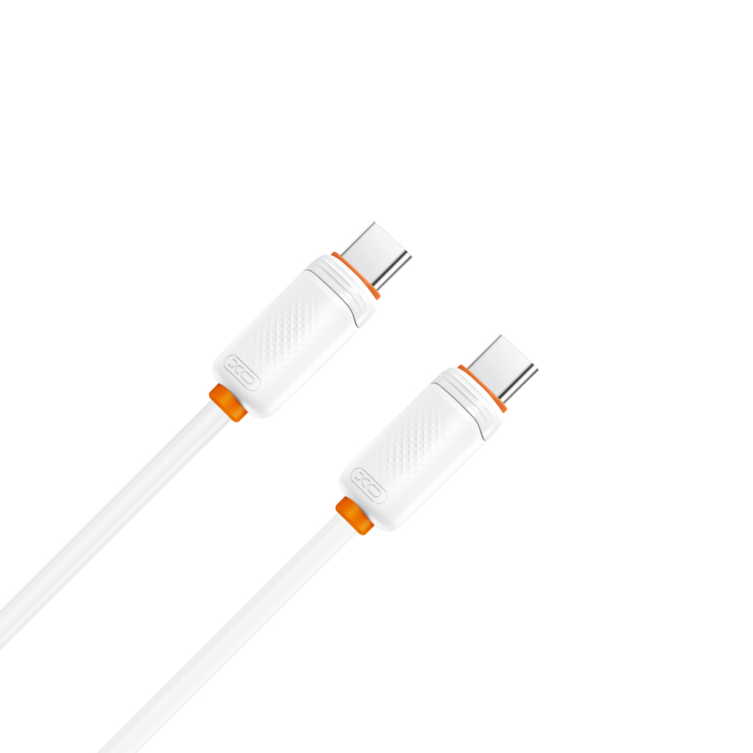Kabel do przesyłu danych i ładowania USB-C - USB-C XO Design NB-Q298, 240W, 1m, biały