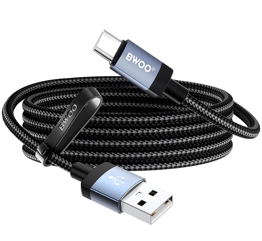 Kabel do przesyłania danych i ładowania USB-A - USB-C BWOO BO-X401C, 18W, 1m, czarny