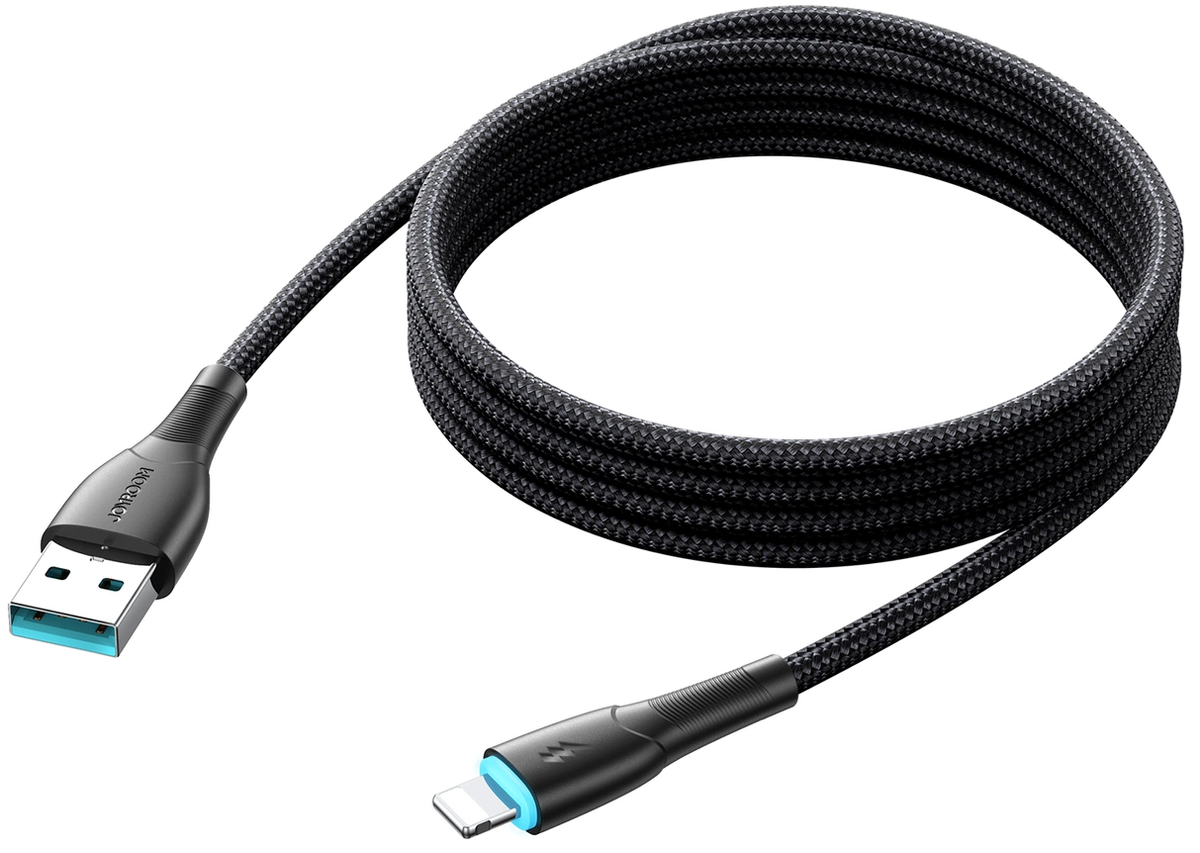 Kabel do transmisji danych i ładowania USB-A – Lightning Joyroom SA32-AL3, 18 W, 1 m, czarny