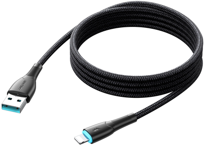 Kabel do transmisji danych i ładowania USB-A – Lightning Joyroom SA32-AL3, 18 W, 1 m, czarny