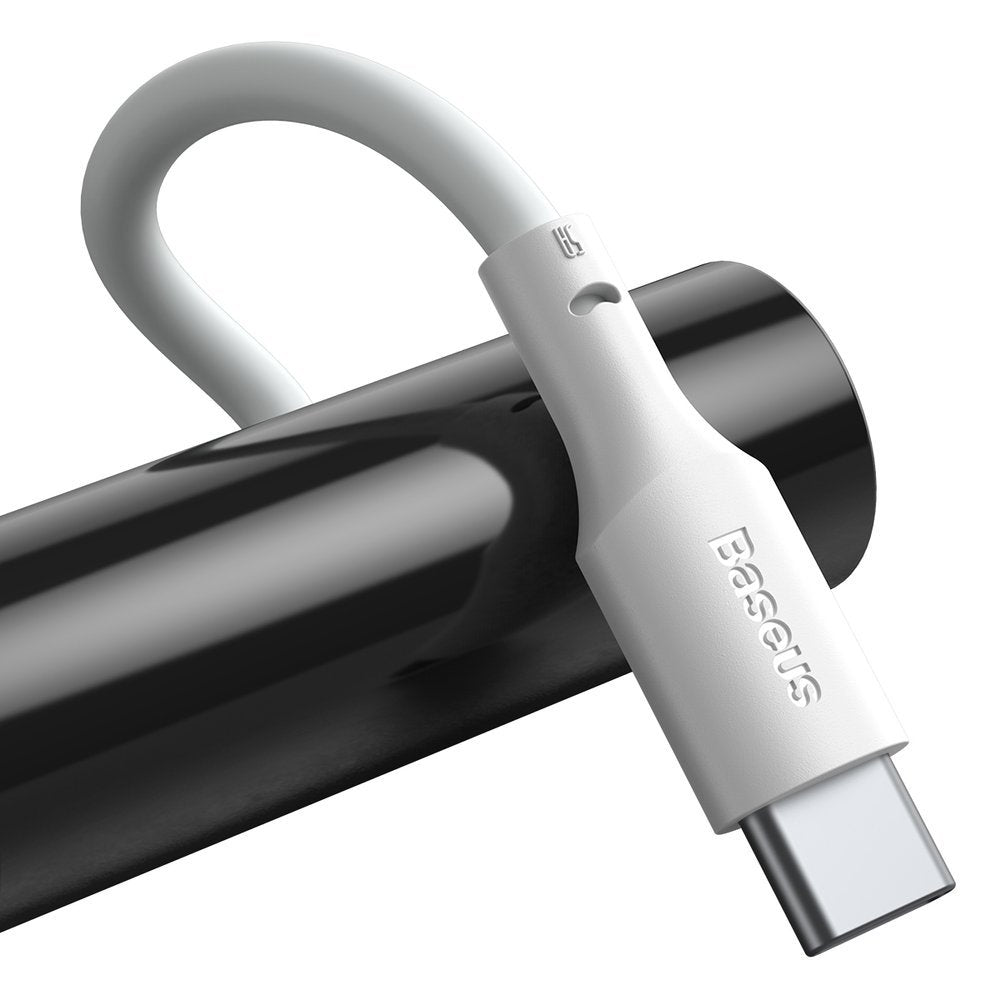 Kabel USB-A do USB-C Baseus do transmisji danych i ładowania, 40 W, 1,5 m, biały TZCATZJ-02