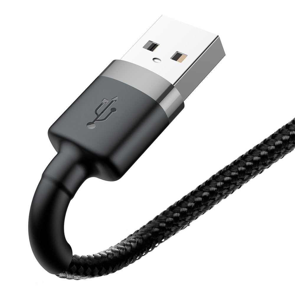 Kabel do danych i ładowania USB-A - Lightning Baseus Cafule, 18W, 3m, Szary CALKLF-RG1