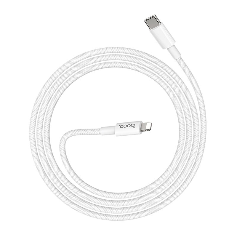 Kabel do danych i ładowania USB-C - Lightning HOCO X56, 20W, 1m, Biały