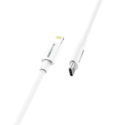 Kabel USB-C - Lightning do ładowania i transmisji danych BLUE Power BBX36, 18 W, 1 m, biały