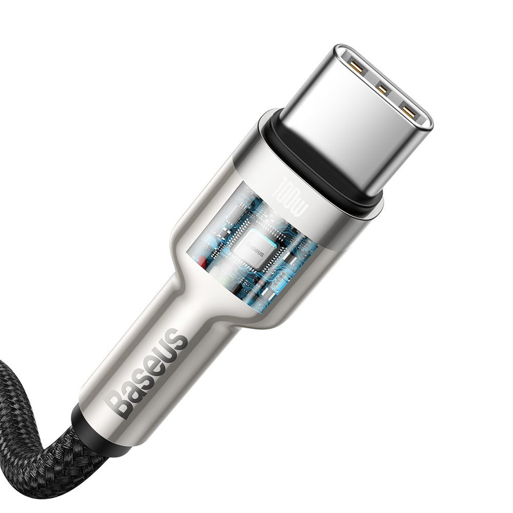 Kabel USB-C do USB-C Baseus Cafule, 100W, 2m, Czarny CATJK-D01
