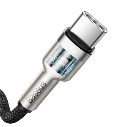 Kabel USB-C do USB-C Baseus Cafule, 100W, 2m, Czarny CATJK-D01