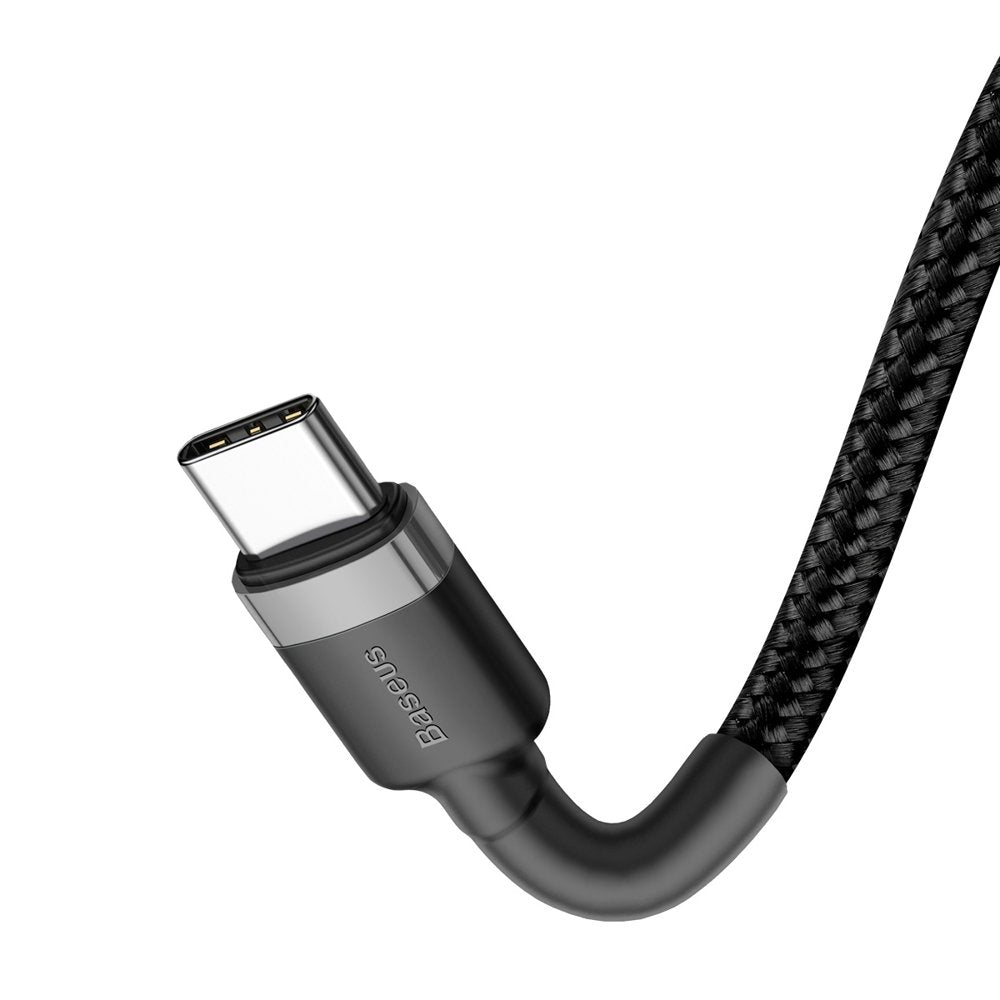 Kabel USB-C do ładowania i transmisji danych - USB-C Baseus Cafule, 60 W, 1 m, czarny CATKLF-GG1 CATKLF-GG1