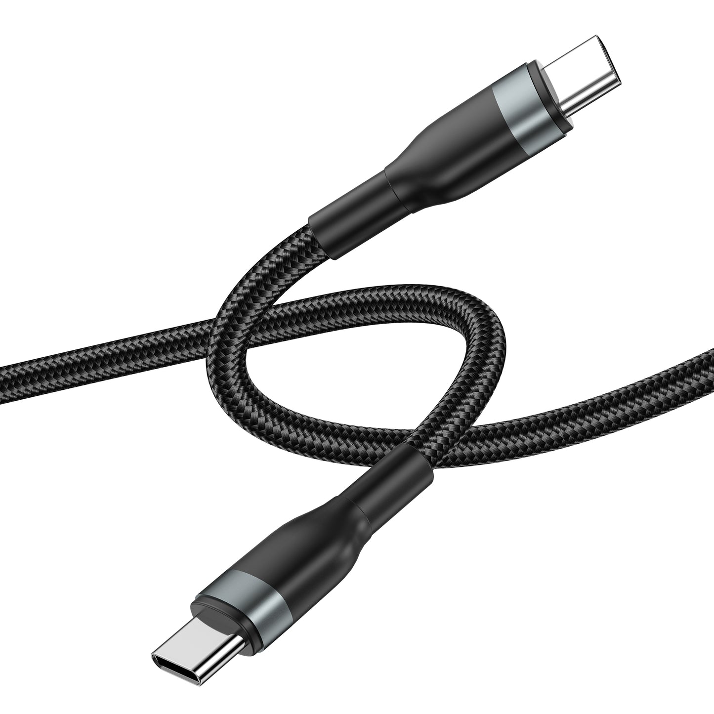 Kabel USB-C do ładowania i transmisji danych - USB-C WiWu Wi-C017, 100 W, 1,2 m, czarny 