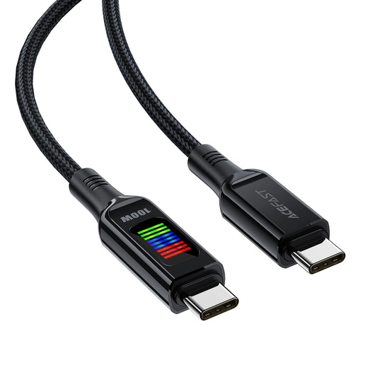 Kabel do danych i ładowania USB-C - USB-C Acefast C7-03, 100W, 1.2m, Czarny